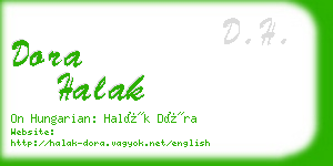 dora halak business card